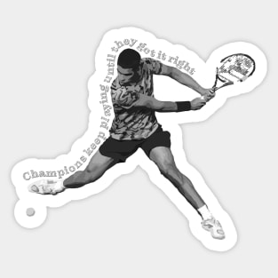 Tennis Backhand Sticker